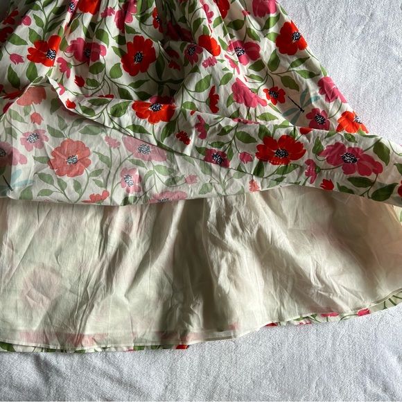 NEW kate spade Bold garden blooms Blaire cotton dress Cream, Size 2 nwt floral - Picture 12 of 12